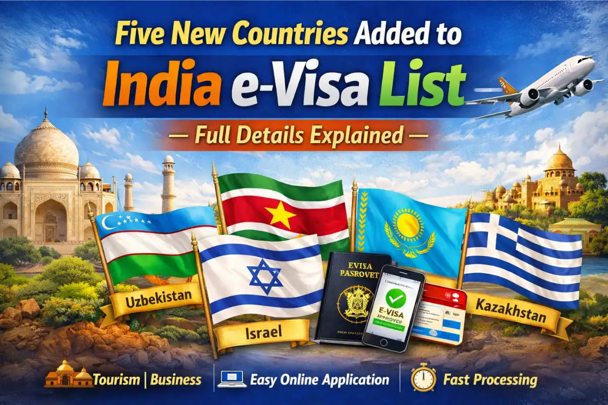 Five New Countries Added to India e-Visa List — Full Details Explained