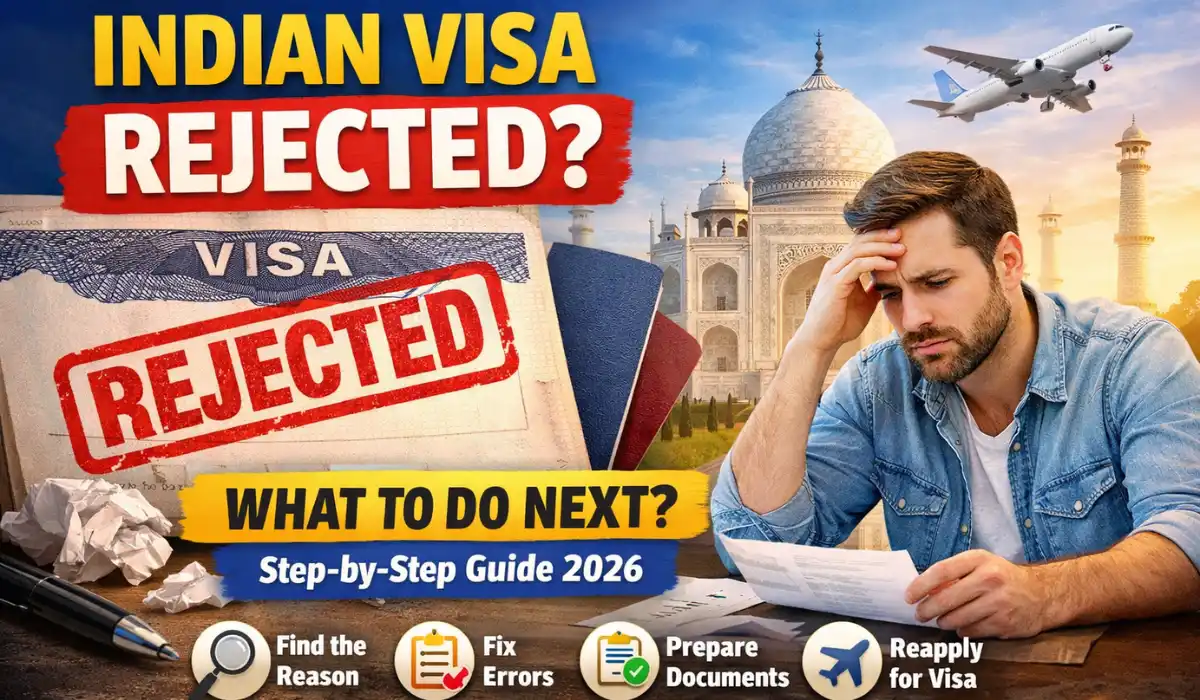 Indian Visa Rejected? What To Do Next (Step-by-Step Guide 2026)