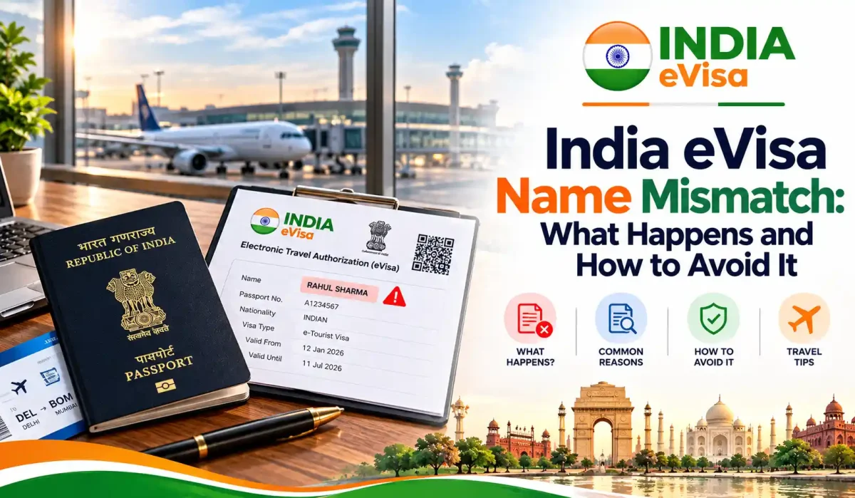 india e-visa name mismatch