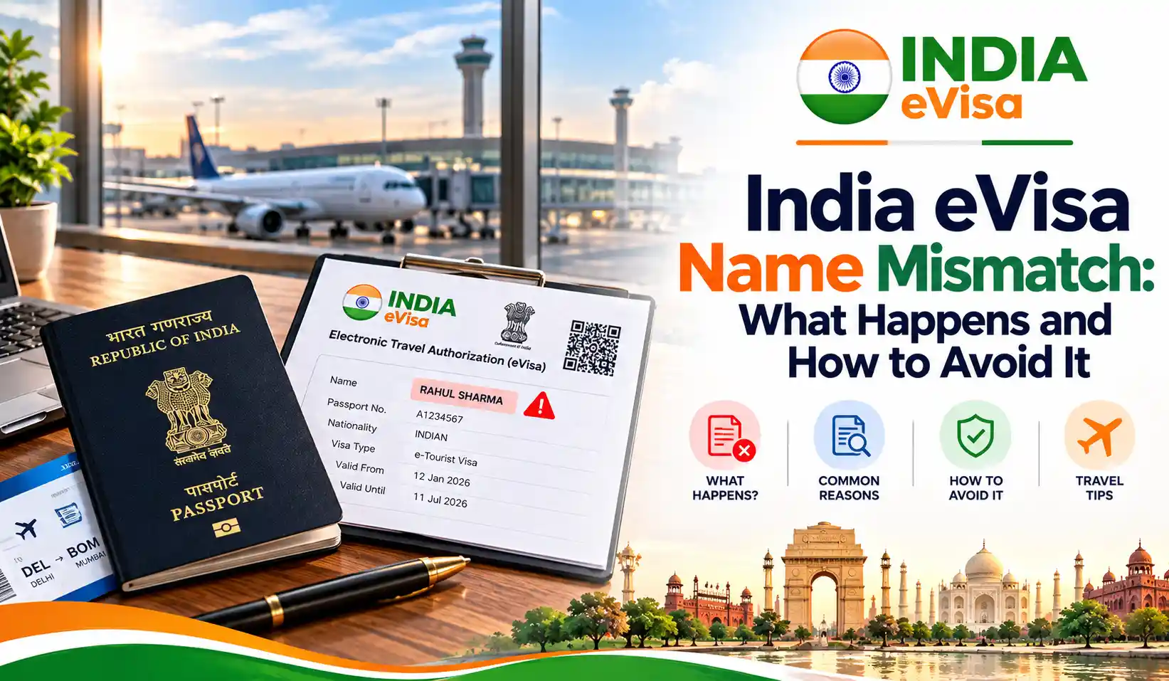 India eVisa Name Mismatch: What Happens and How to Avoid It