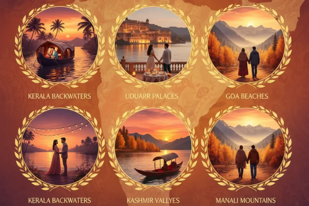 Top Honeymoon Destinations in India in October for Foreigners