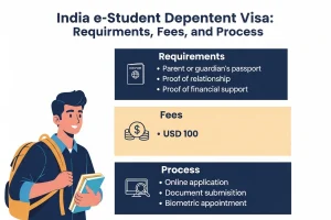 India e-Student Dependent Visa: Requirements, Fees, and Process