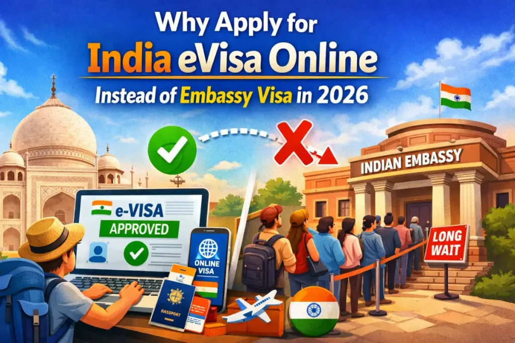 Why Apply for India eVisa Online Instead of Embassy Visa in 2026