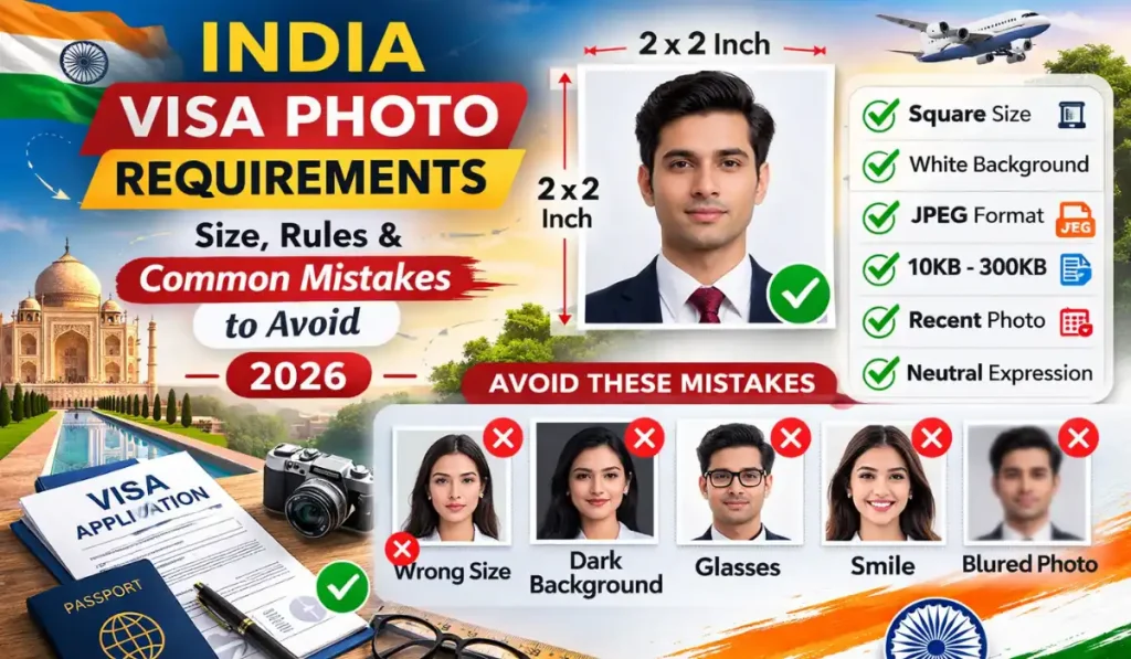 India Visa Photo Requirements: Size, Rules & Common Mistakes to Avoid 2026