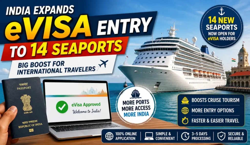 India Expands eVisa Entry to 14 Seaports in 2026 – What It Means for Travelers