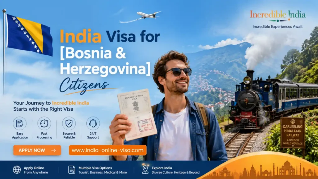 India Visa for Bosnia Herzegovina Citizens