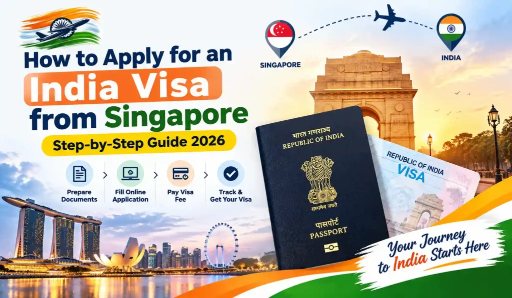 Step-by-step process to apply for an India visa from Singapore online guide