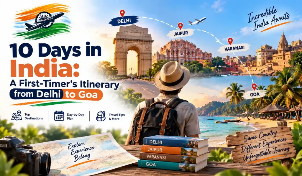 10 Days India Itinerary 2026: Easy Delhi to Goa Guide