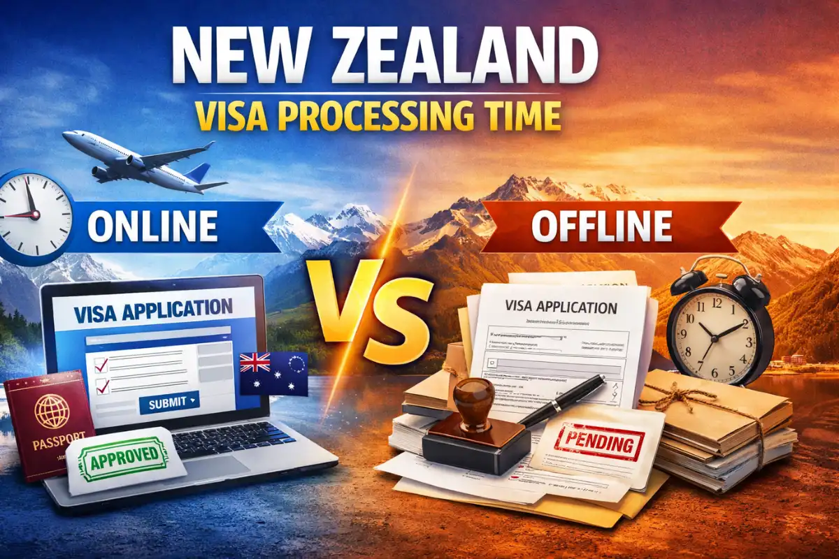 New Zealand Visa Processing Time for Online vs Offline Applications