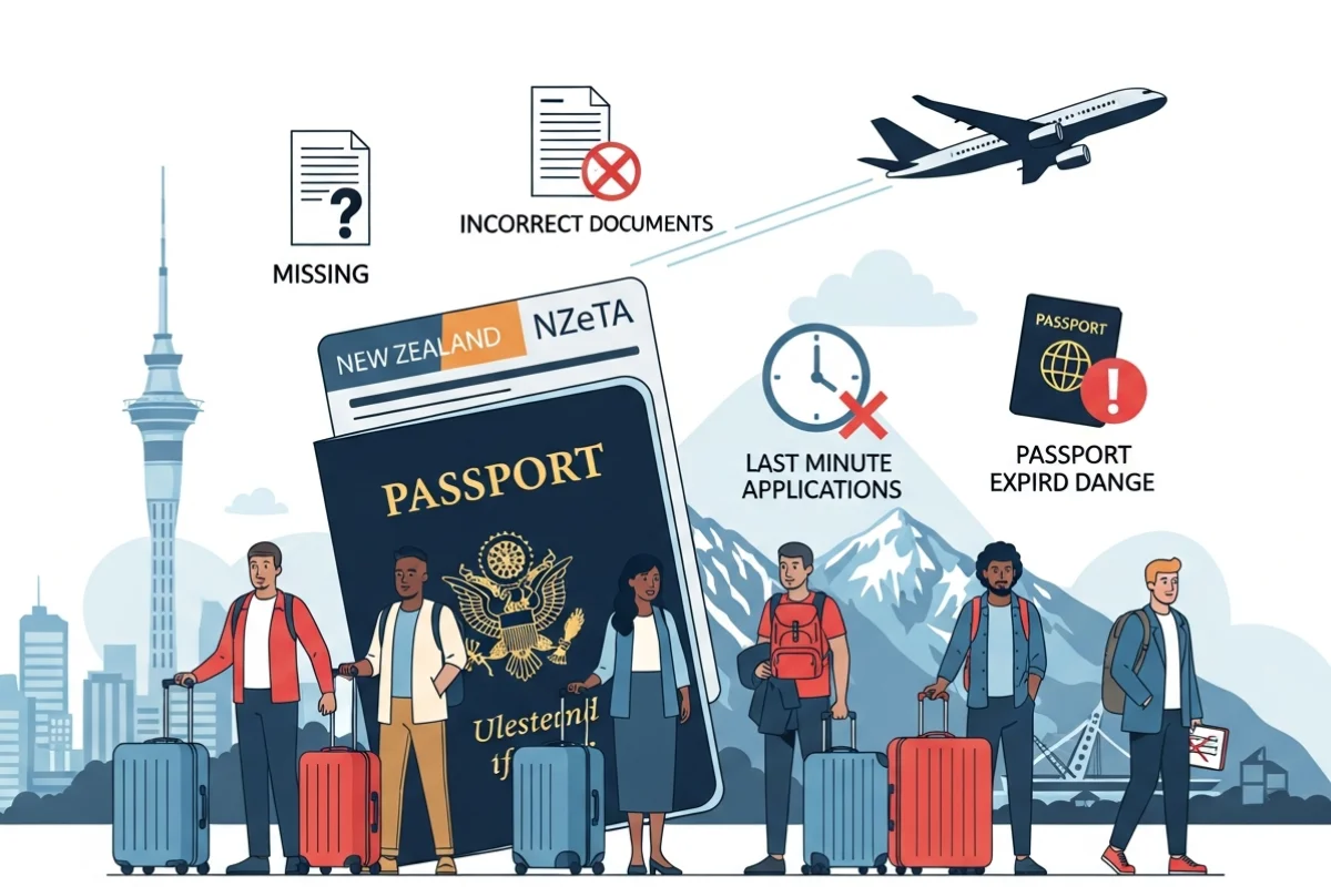 Common New Zealand Visa Mistakes U.S. Travelers Make (and How to Avoid Them)