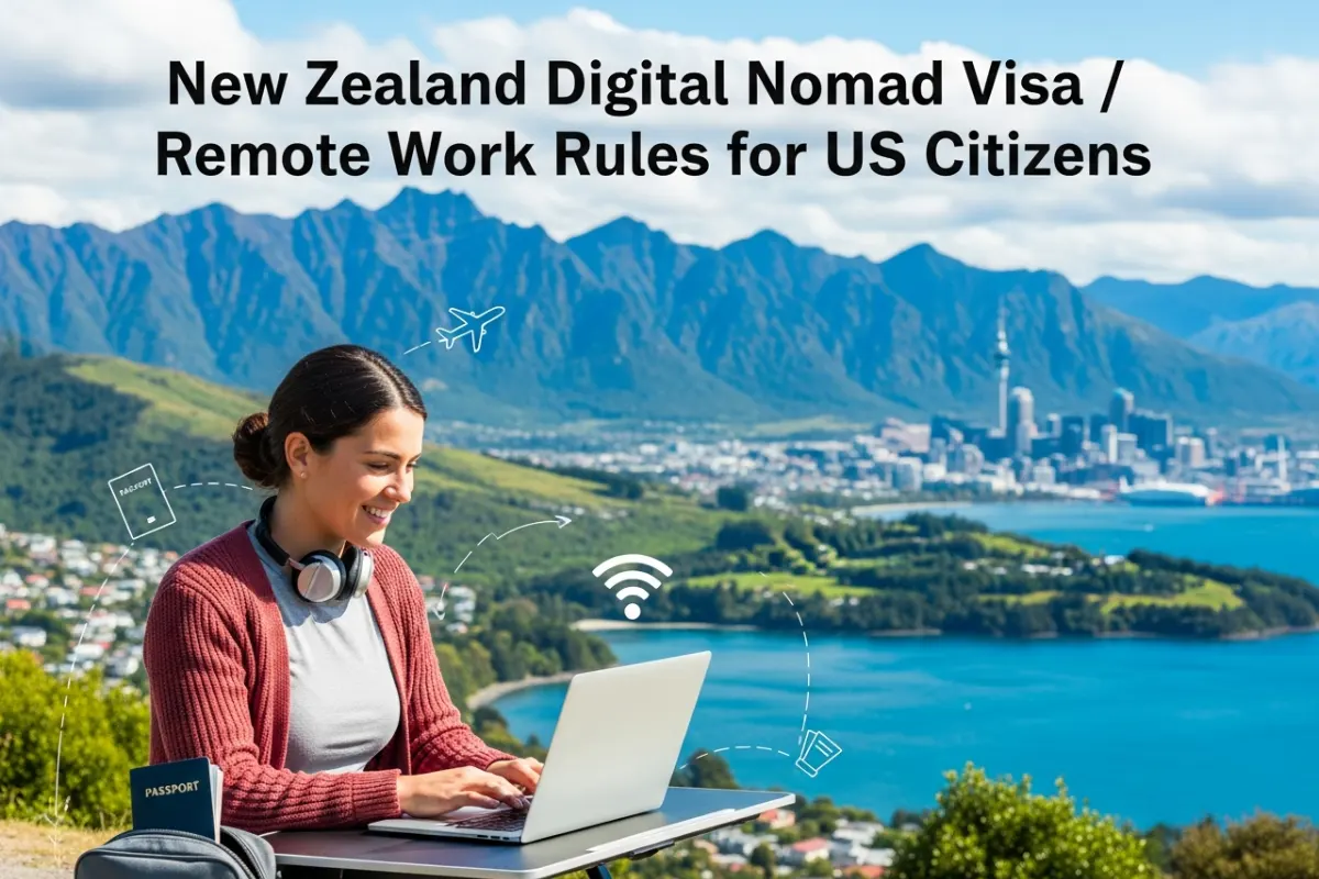 New Zealand Digital Nomad Visa / Remote Work Rules for US Citizens