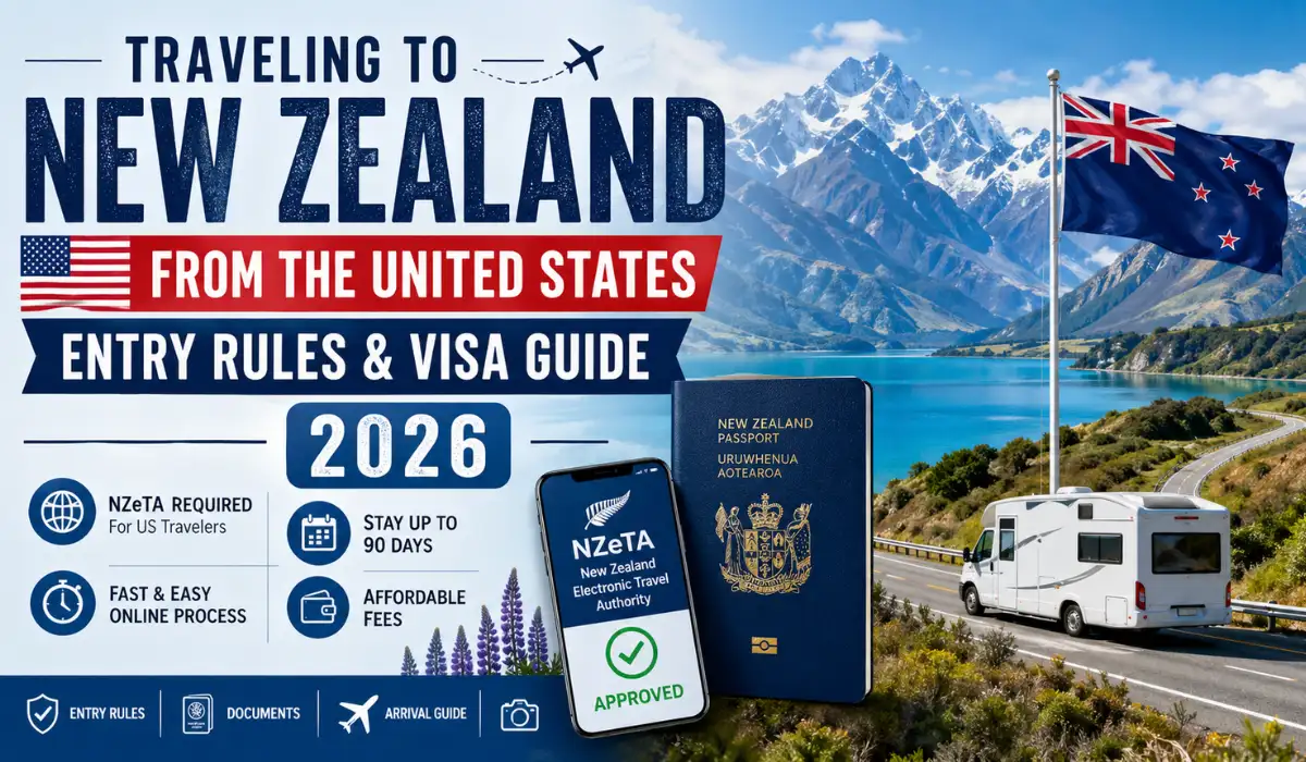 Traveling to New Zealand from the United States