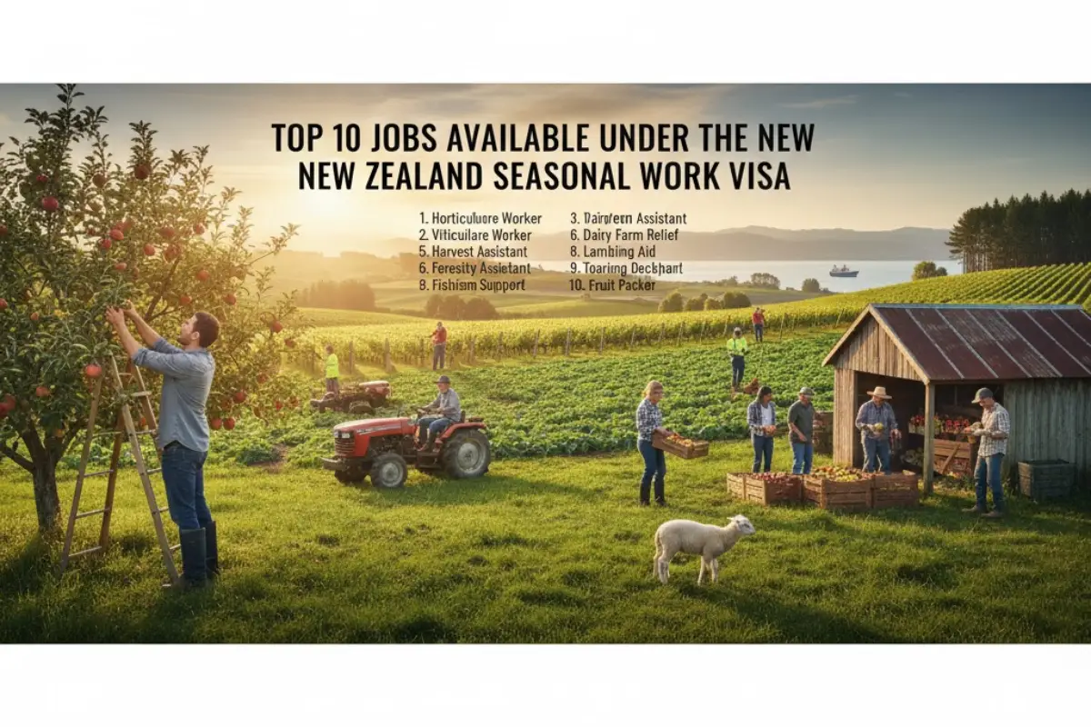 Top 10 Jobs Available Under the New Zealand Seasonal Work Visa