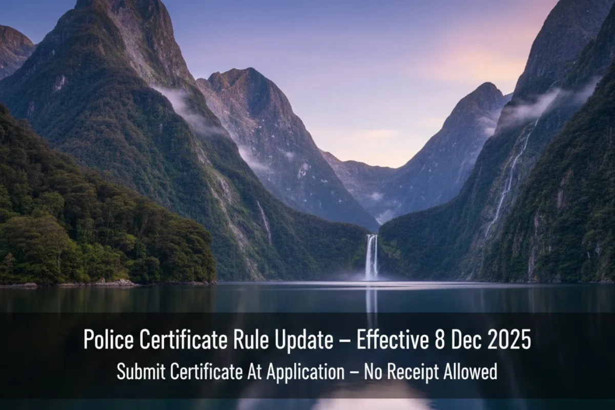 New Zealand Police Certificate Rule from 8 Dec 2025 