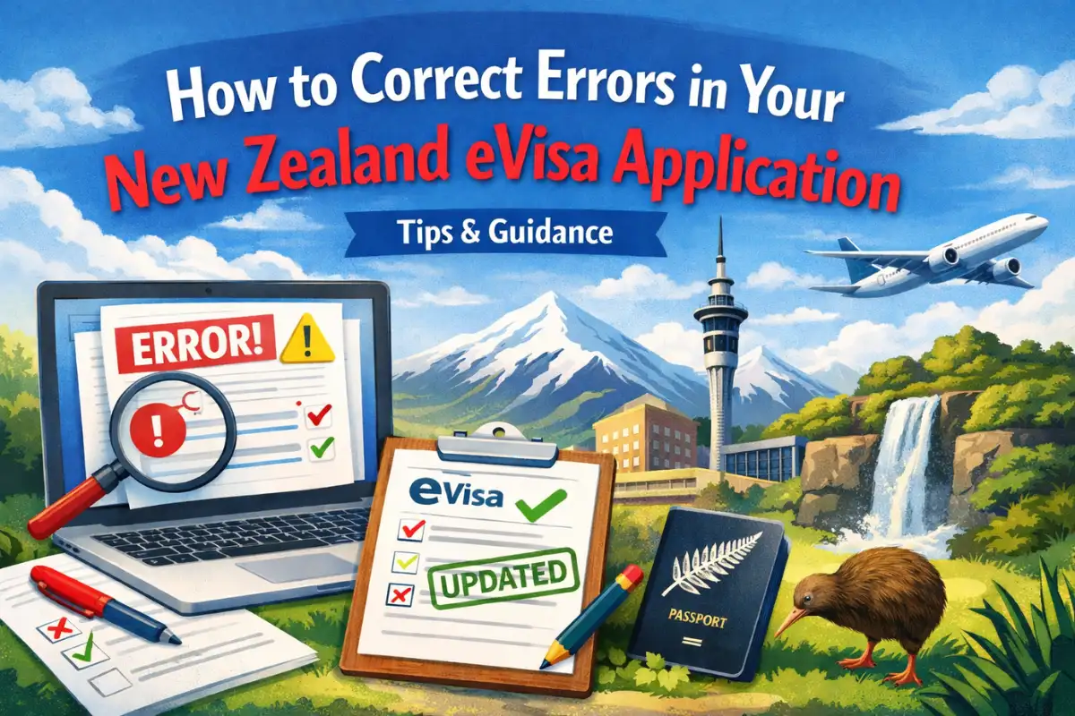 How to Correct Errors in Your New Zealand eVisa Application