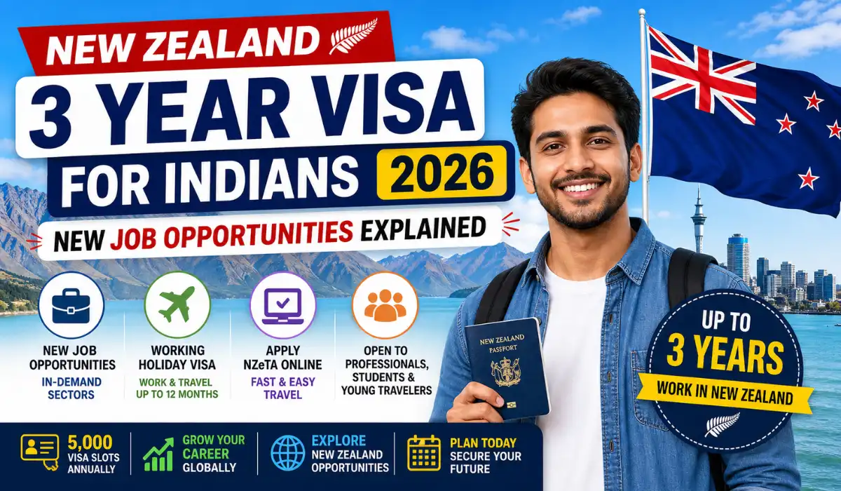 New Zealand 3 Year Visa for Indians 2026: Jobs & Eligibility